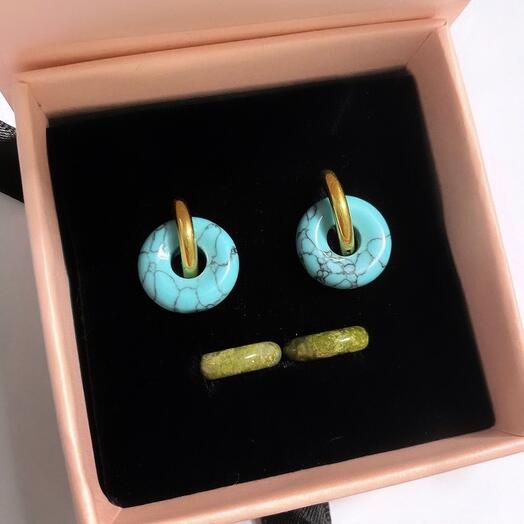 Pack de pendientes TURQUESA + UNAKITA