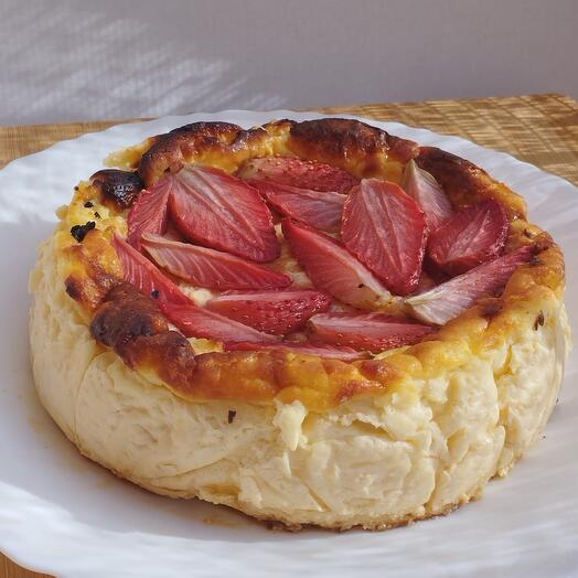 Tarta de queso la vina con mascarpone  y fresa