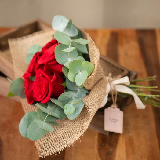 Ramo de 5 Rosas Rojas