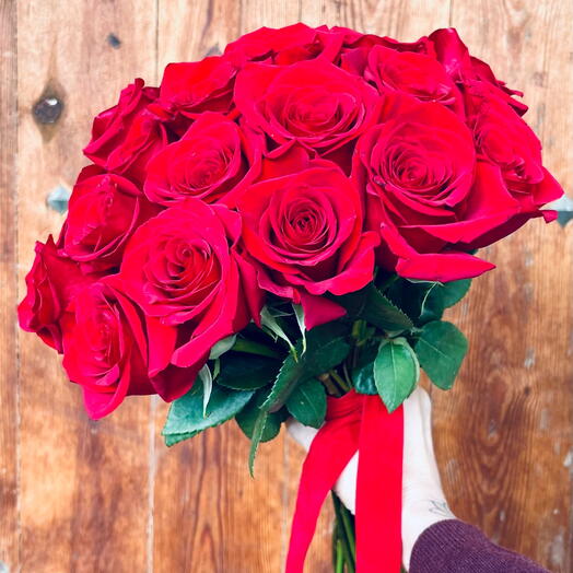 Bouquet de rosas rojas