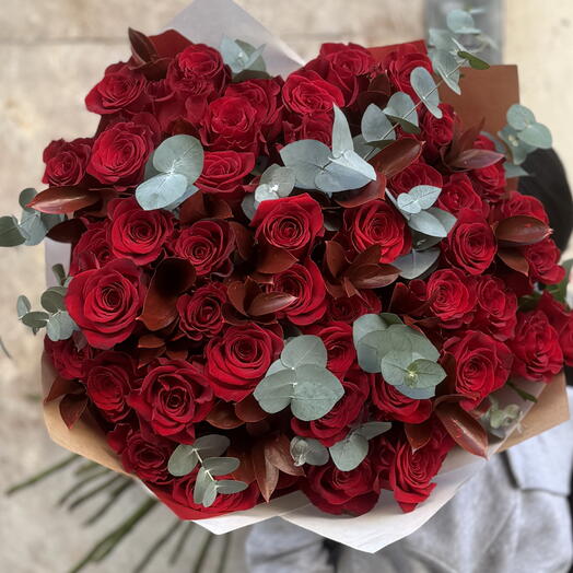 Ramo de 75 Rosas Rojas