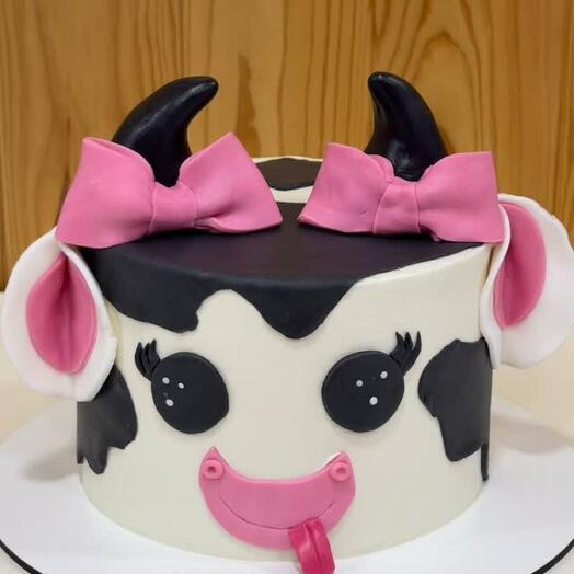 Tarta Vaquita Divertida