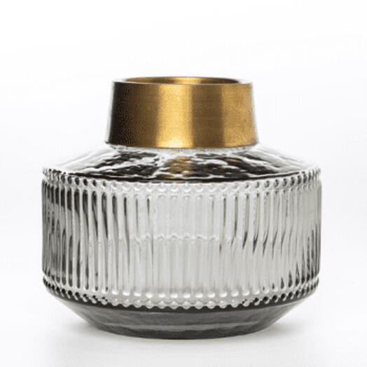 vase with a golden neck