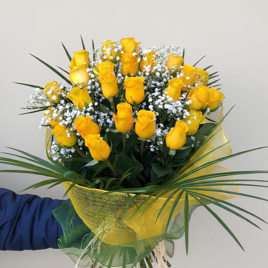 Букет из жёлтых роз