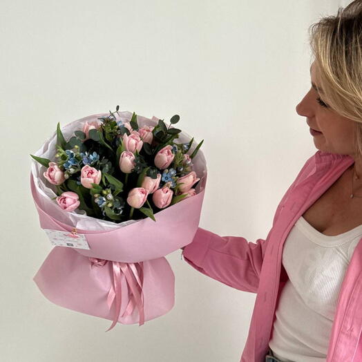 Специальные розовые тюльпаны