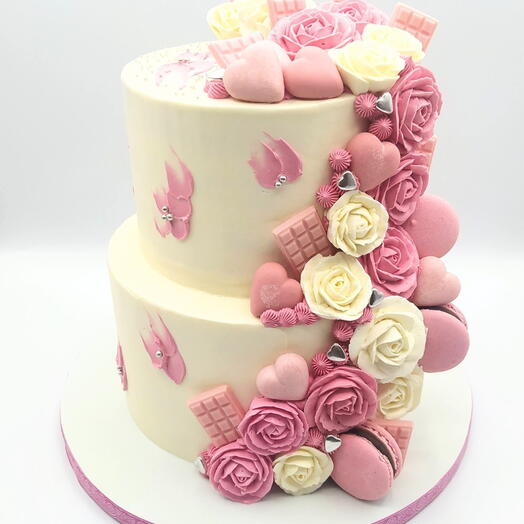 Tarta 2 Pisos LOVE 30 raciones 20x11/15x11