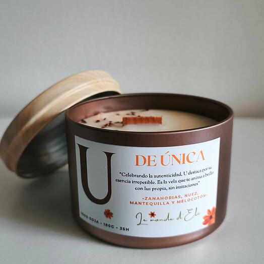 Vela aromatica U de Unica 180g