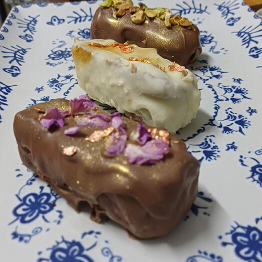 3 Barritas artesanales de chocolate belga