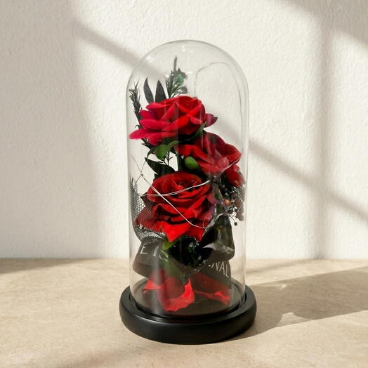 Flor Eterna con Luces