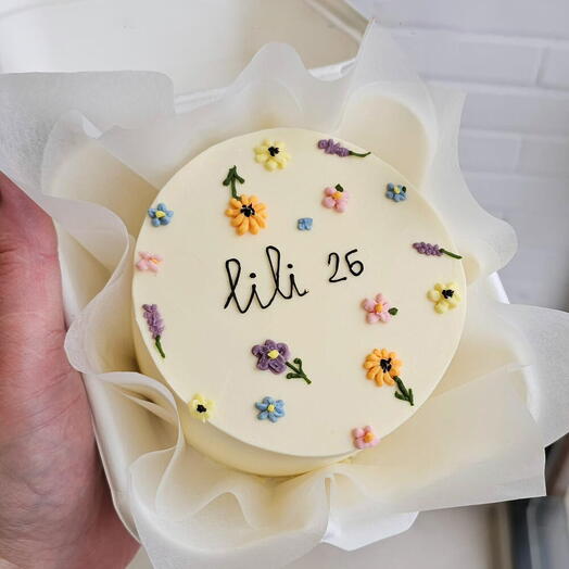 Bento Cake Floral Pastel
