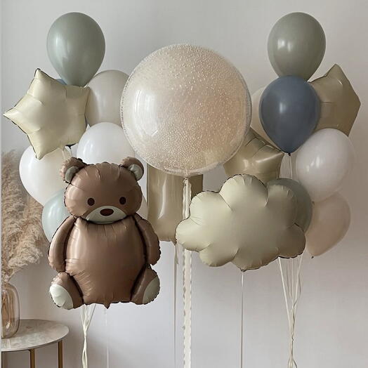 Ramos de globos para 1 año