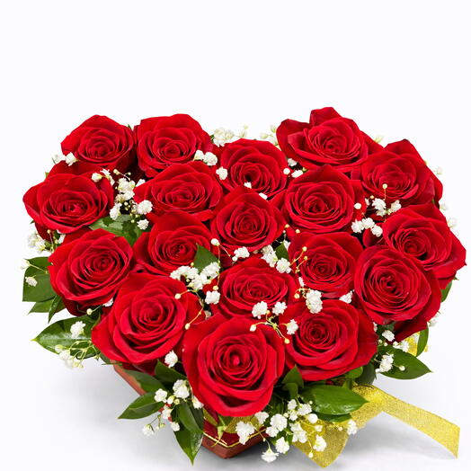 Сердце из 18 роз – издание ко Дню святого Валентина