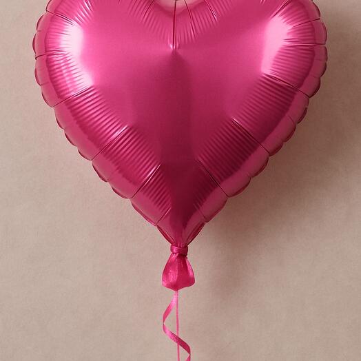 Globo Corazon Fucsia Con Helio