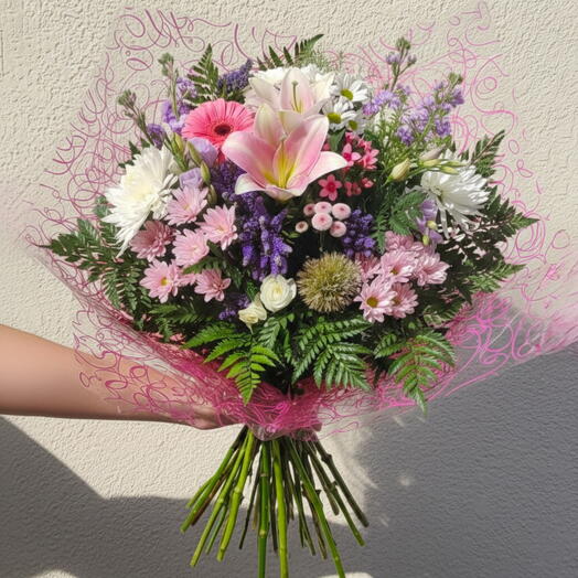 Jardin de Lirios Rosados