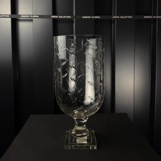 Farol de cristal corte hoja transparente de ARAIK GALSTYAN