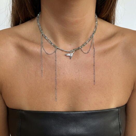 Collar «Colibrí esmeralda»