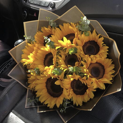 Ramo 10 girasoles 🌻