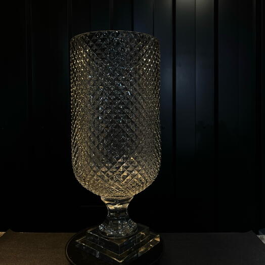 Huracan de cristal transparente con corte diamante
