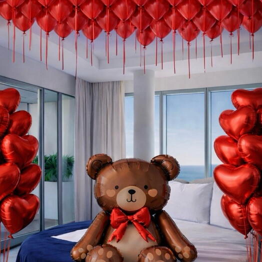 Decoracion para hotel para San Valentin