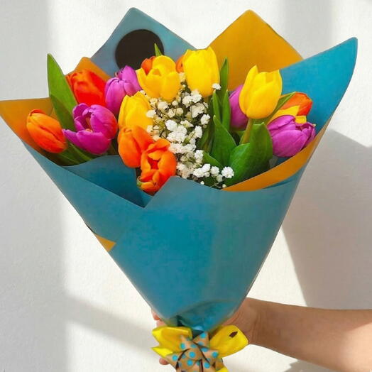 Ramo Tulipan Mix – Alegria en Colores Vivos