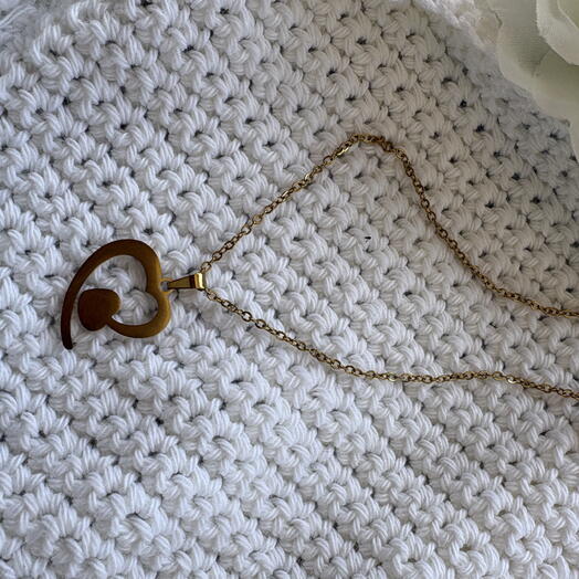 Colgante de corazon abierto