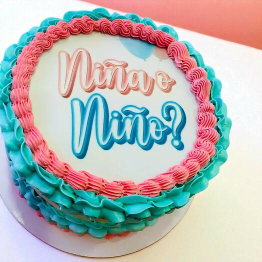 Tarta ¿Nina o Nino? para Gender Reveal