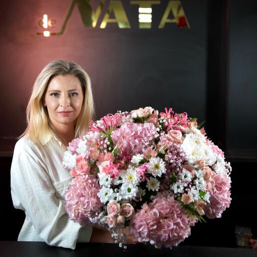 Bouquet de créateur ( couleurs claires )