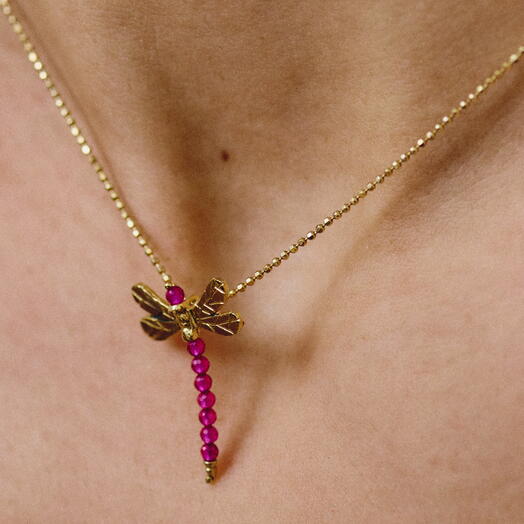 Colgante Libelula rubelita