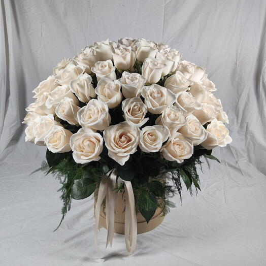 Box 101 rosas blancas
