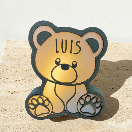 Lampara de Osito Personalizable