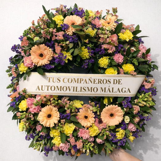 Funeral Wreath Color Remembrance and Light