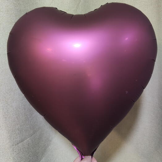 Globo corazon fucsia