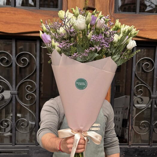 Purple Rain – Mix de 10 Lisianthus Lila y Blancos