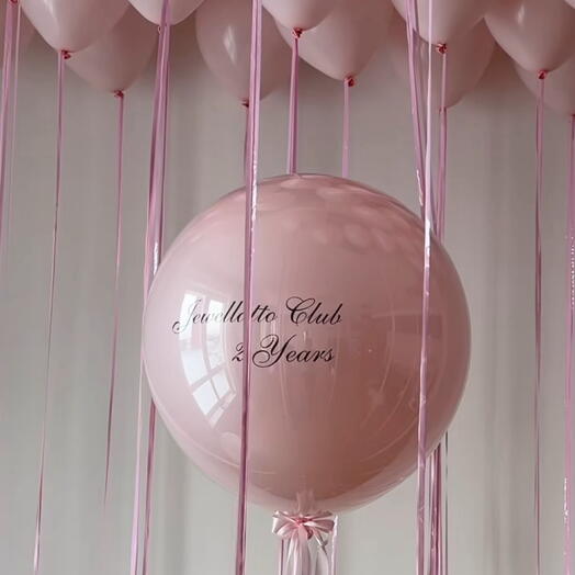 Globo cristal y globos para el techo