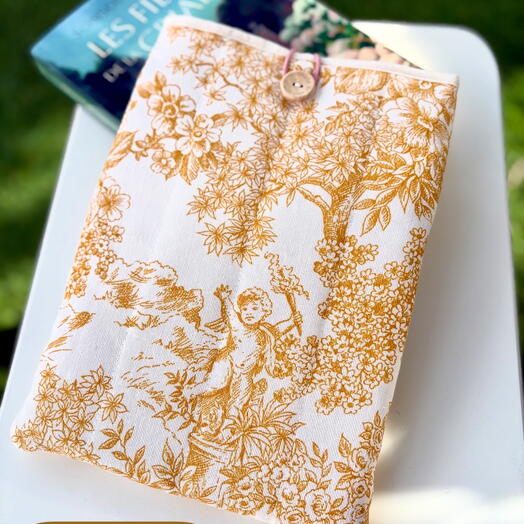 Funda libro Romantica - Mostaza