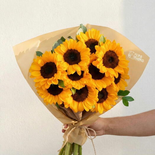 Ramo con 10 girasoles