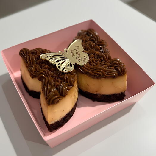 Chocoflan Butterfly individual