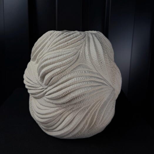 Jarron ceramica crema