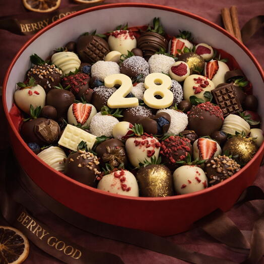 Berry Red Birthday Box – Circular Grande