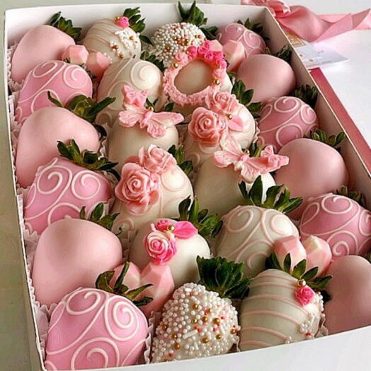 Caja de 24 Fresas "Jardin de Ensueno"