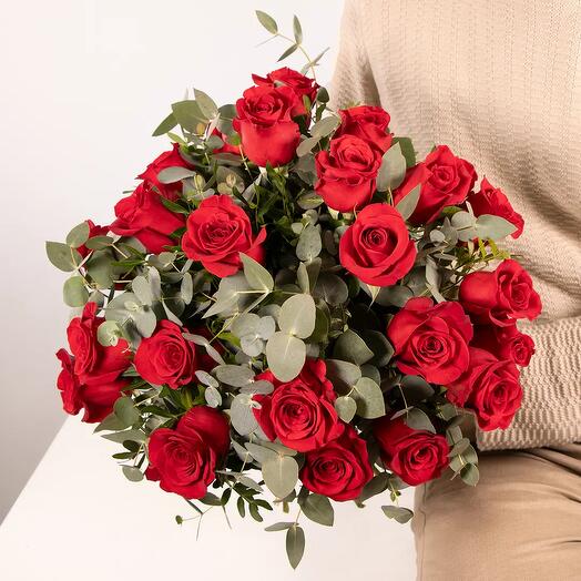Ramo de 24 Rosas Rojas