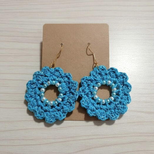 Pendientes azules