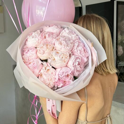Peony pink bubbles
