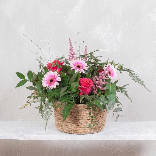 Cesta con flores