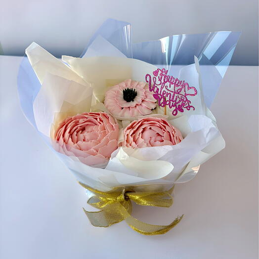 BouqCake Valentine's Day Peonies