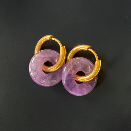 Pendientes Amatista