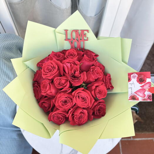 Ramo Romantico Rosas Rojas - Mallorca