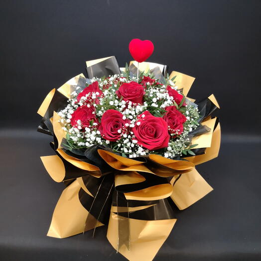 Ramos de rosas de papel negros