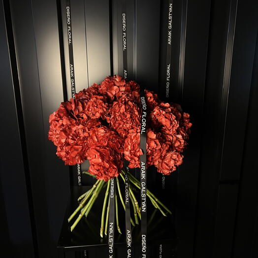Bouquet of red hydrangeas, Love by Araik Galstyan 🥰