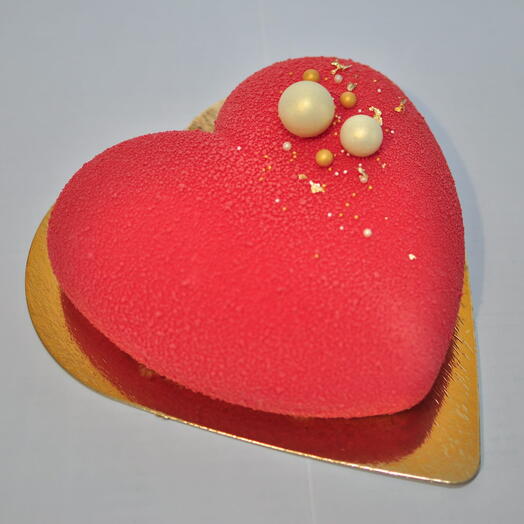 Red Velvet Heart Cake Love